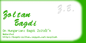 zoltan bagdi business card